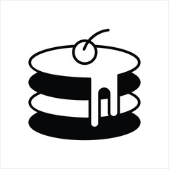 Pancakes Vector icon