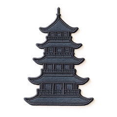 Cartoon Denim Pagoda