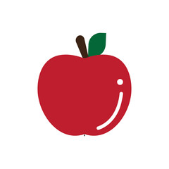 apple logo icon illustration flat