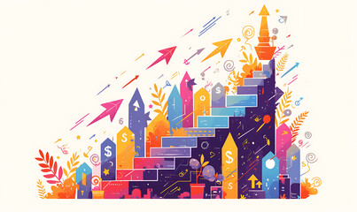 Illustration about investing in diamond business and collecting valuable diamonds.