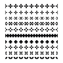 Border frame icon, divider horizontal line vector shape icon for decorative vintage doodle element for design in vector illustration