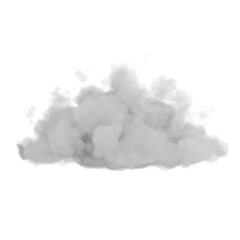 Cloud on transparent background, Smoke