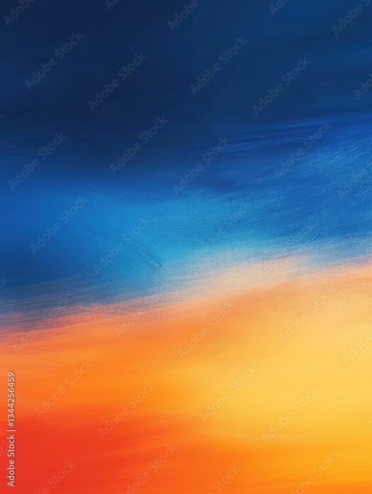 Poster a vibrant blue to orange gradient with subtle texture, perfect for a dynamic background