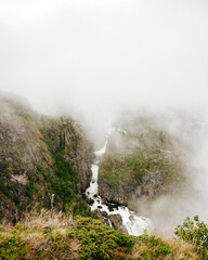 V&oslash;ringsfossen wodospad w Norwegii