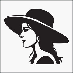 woman with hat