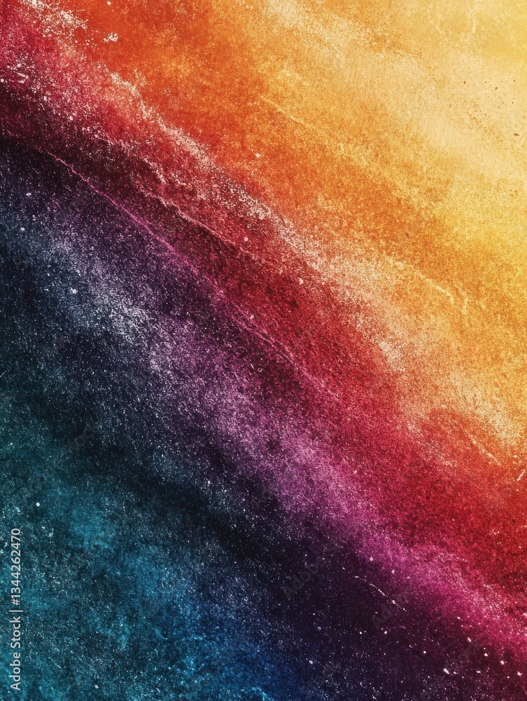 Aufkleber abstract colorful gradient background with a grainy texture and tilted angle