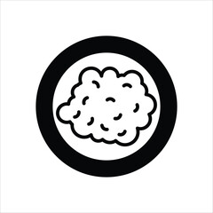 Scrambled eggs Vector icon