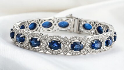 Sapphire and Diamond Bracelet