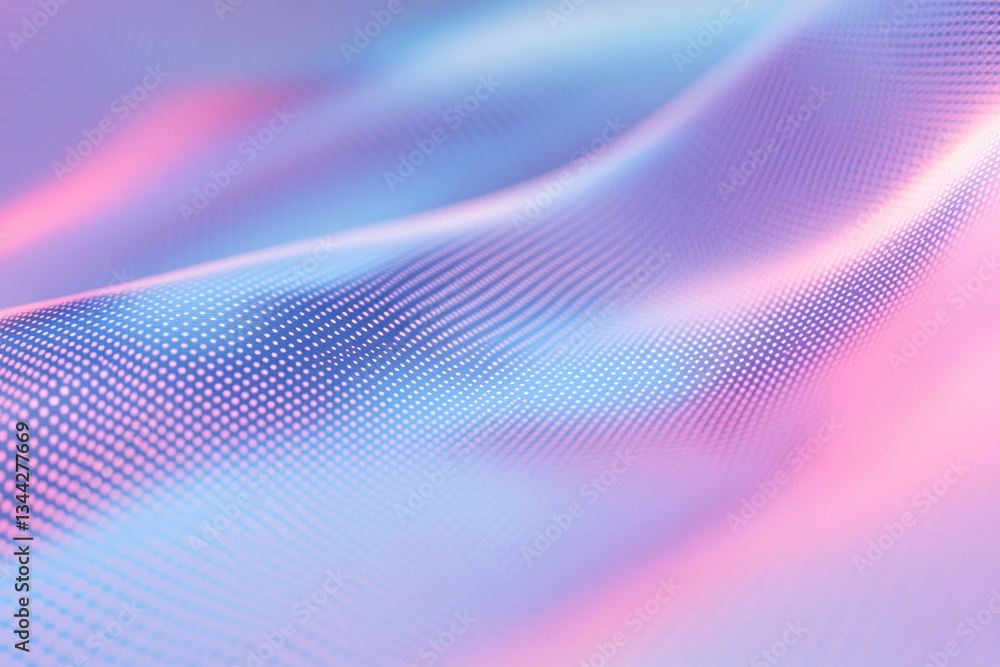 Poster close-up of digital canvas displays vibrant abstract patterns in neon colors emphasizing futuristic 