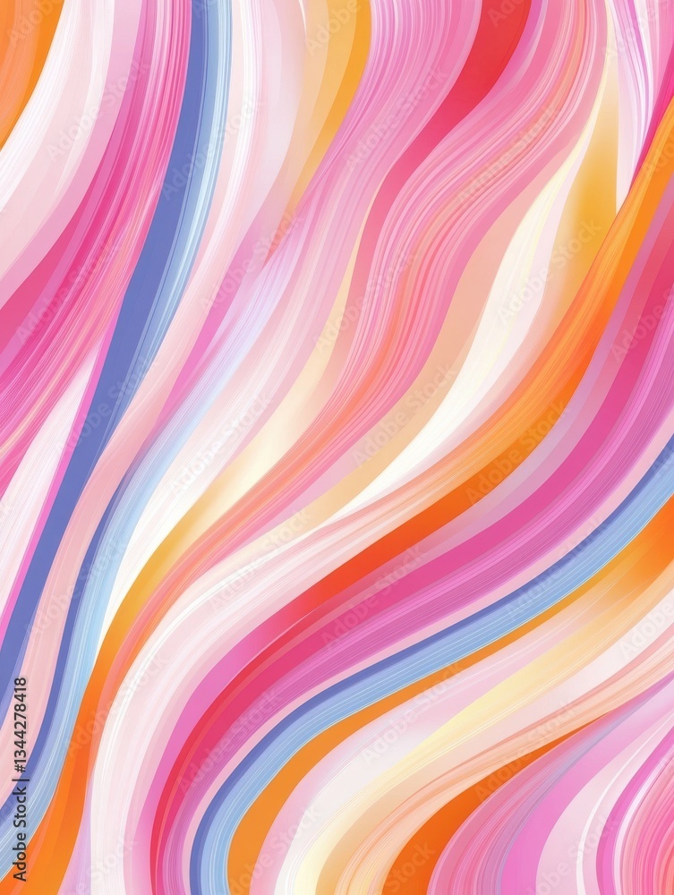 Poster stripe pattern, abstract pattern, sweet color seamless pattern design, for packing paper, fabric pri