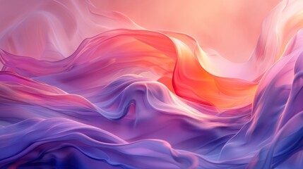 Obraz premium Pastel inks blend harmoniously, creating soft transitions and ambient light that evoke tranquility and beauty