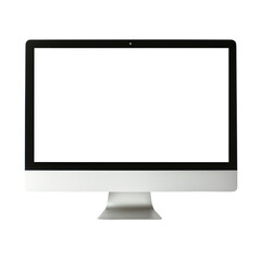 computer monitor isolated on white