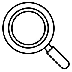 Search Icon Line Art Vector Illustration