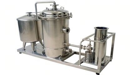 olive oil making Stainless steel distillation apparatus for laboratory or industrial use.