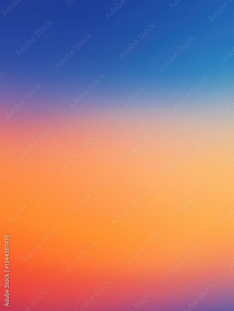 Poster a vibrant blue to orange gradient with subtle texture, perfect for a dynamic background