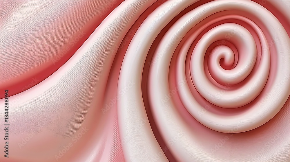 Poster elegant pink floral swirl pattern with soft curves and subtle texture for artistic backgrounds