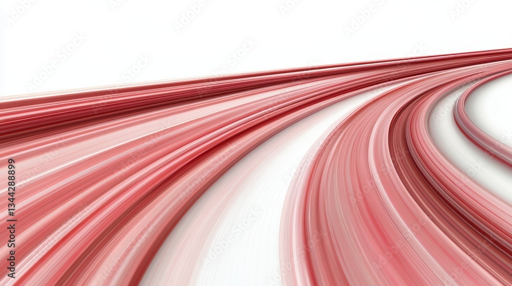 Poster striking red and white abstract background, a modern dynamic design