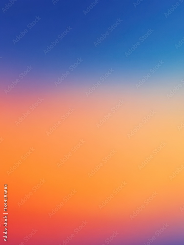 Poster a vibrant blue to orange gradient with subtle texture, perfect for a dynamic background