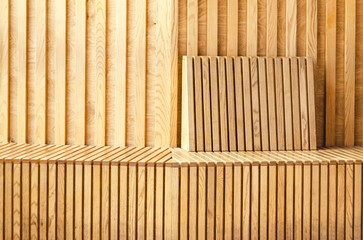 Geometric Wooden Panels in Modern Interior Design
