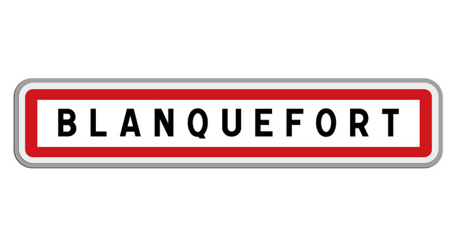 Panneau de Blanquefort, Gironde, Nouvelle-Aquitaine