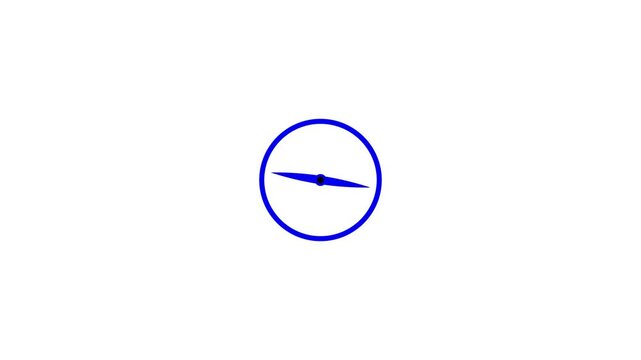 Compass icon animated.direction illustration video animation.Compass line icon on the Alpha Channel.Directional compass icon illustration