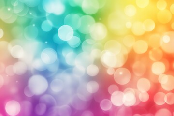 Fototapeta premium Abstract Rainbow Bokeh Background Colorful Lights and Soft Glow for Design