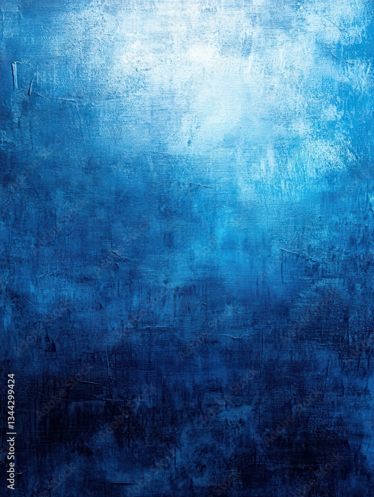 Poster blue gradient abstract background with a textured, grainy effect, evoking depth and motion