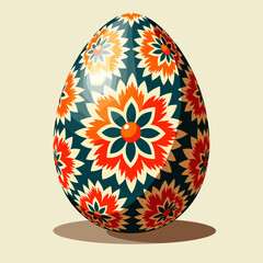 Traditional Ukrainian Pysanka Easter egg design, cultural symbolism