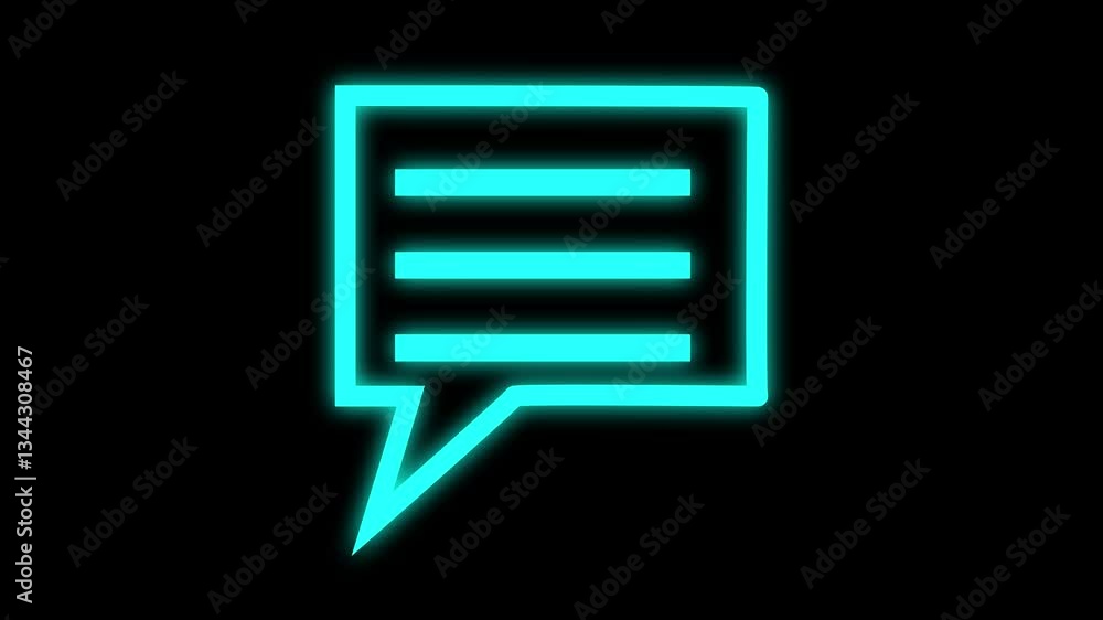 Aufkleber message with e mail box icon animation on a white background.