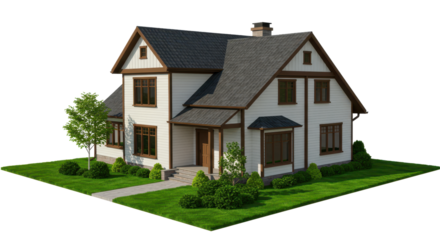 Isolated Modern House