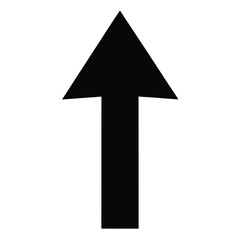 black arrow isolated on white