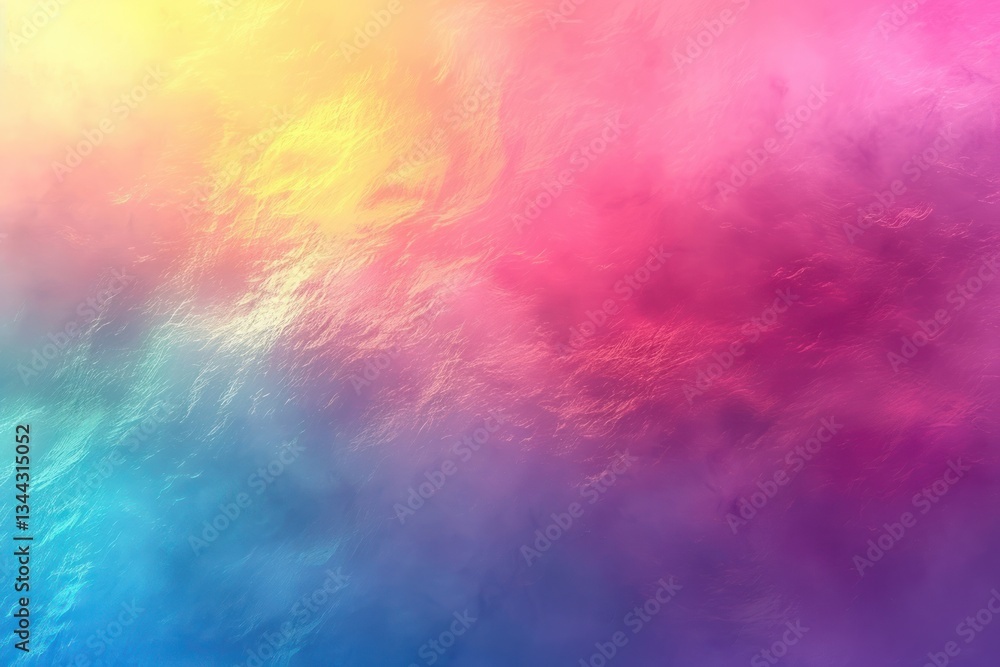 Poster soft colors blend effortlessly, creating a balanced and dreamy rainbow effect that captivates the vi