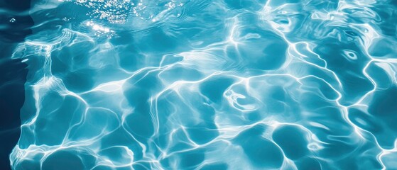 Stunning Abstract Pattern of Ripples in Turquoise Water