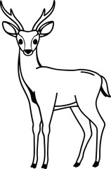 deer silhouette vector
