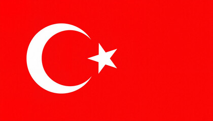 Obraz premium Modern Turkey flag design with typographic elements, national pride