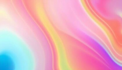 Obraz premium Abstract rainbow gradient texture Vibrant, colorful, smooth, wavy, seamless background, smooth, dreamy