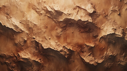 Abstract Brown Rocky Texture Rugged Martian Like Terrain Detailed Aerial View of Cracked Earth