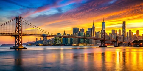 Obraz premium San Francisco Bay Cityscape: Stunning Panoramic View from the Water