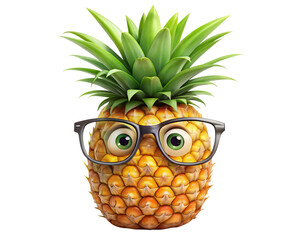 pineapple isolated on white background