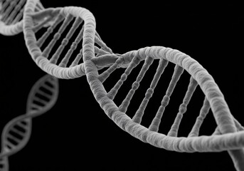 Molecular DNA Structure on White Genetics and Biotech Design