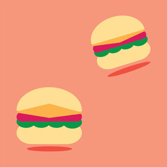 burger vector isolated cartoon clip art,Burger Food Vector refers to digital illustrations of burgers created in vector format