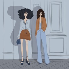fashion women in the room