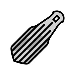 straws titanium ultralight color icon vector illustration