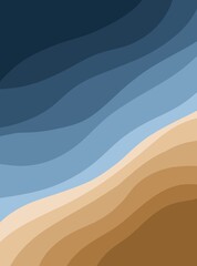 waves on the sand background 