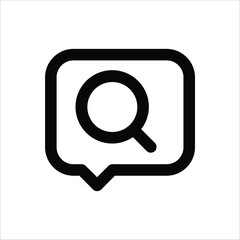 A simple speech bubble icon, ideal for representing communication, chat, or messaging.