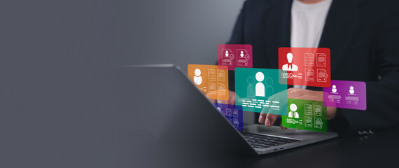 Recruitment management Business concept, Human Resource Management concept, Relationship Management...