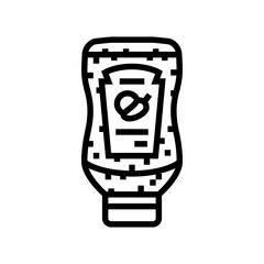 relish condiment line icon vector illustration