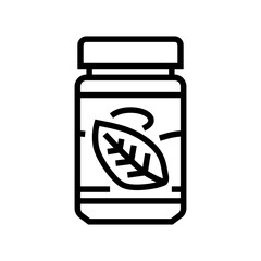 pesto condiment line icon vector illustration