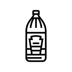 vinegar condiment line icon vector illustration