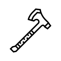 wire saw titanium ultralight line icon vector illustration